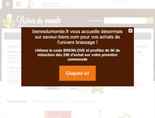 Tablet Screenshot of bieresdumonde.fr